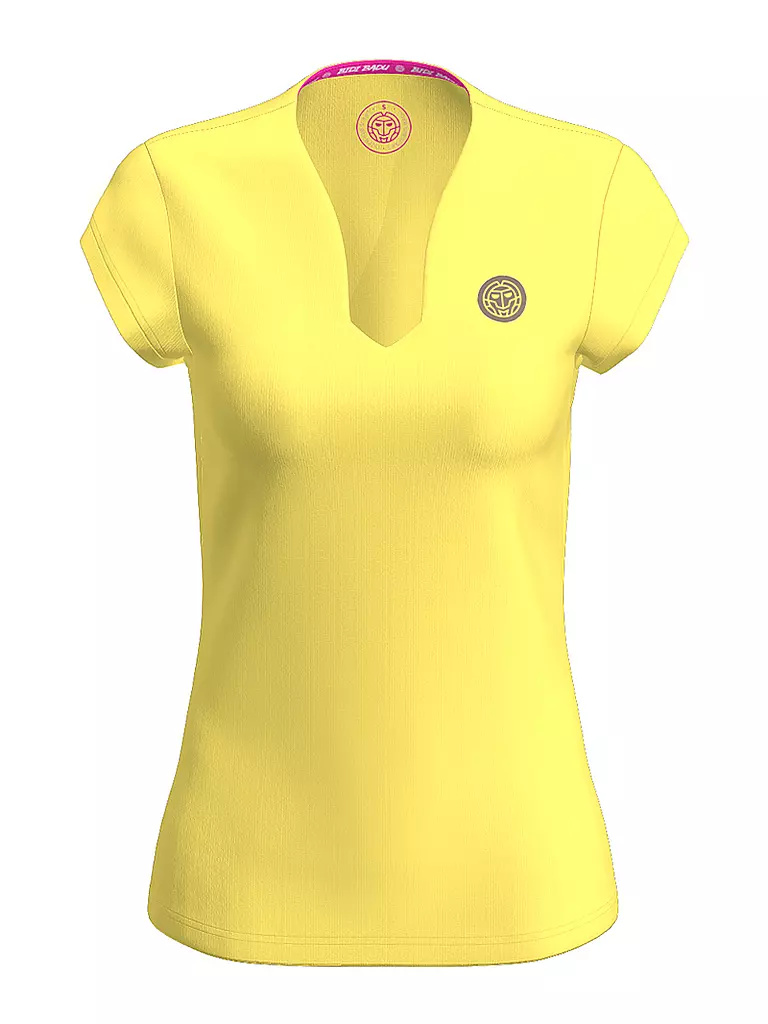 BIDI BADU | Camiseta de tenis Spectrum para mujer | Amarillo