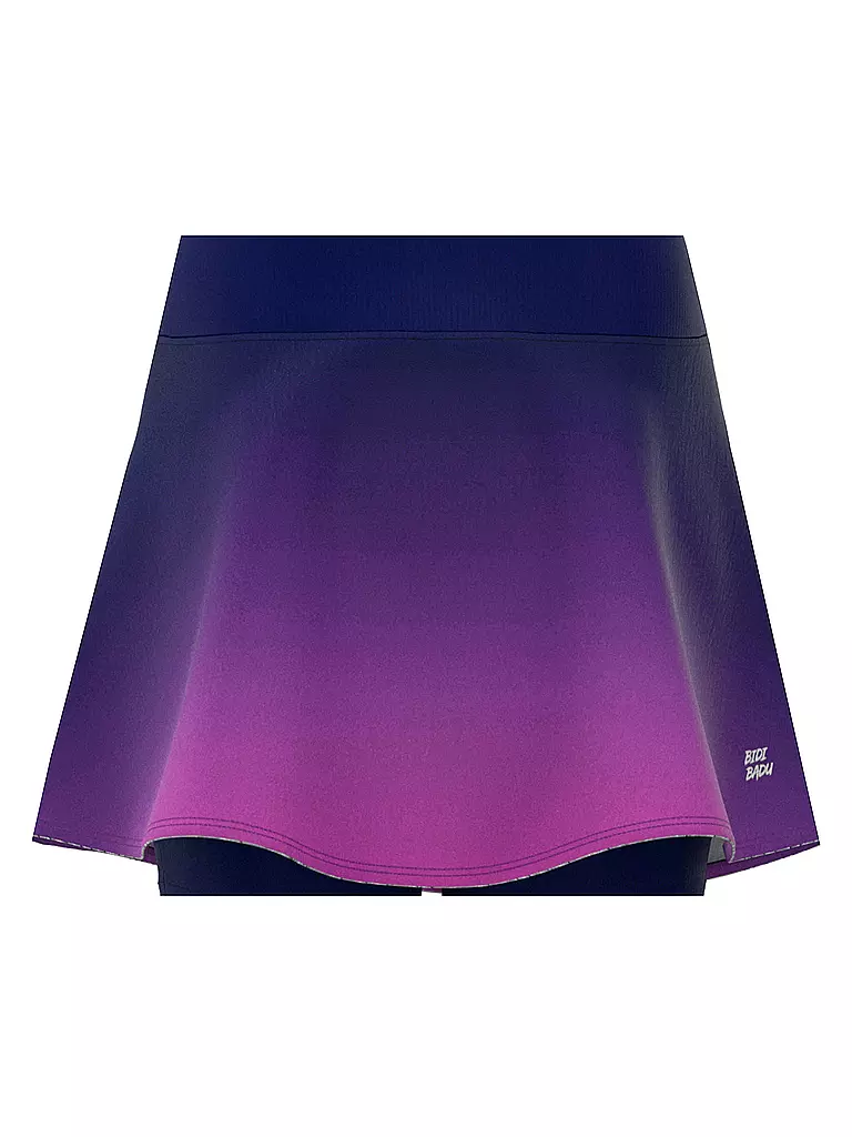 BIDI BADU | Damen Tennisskort Colortwist Printed Wavy | Azul oscuro