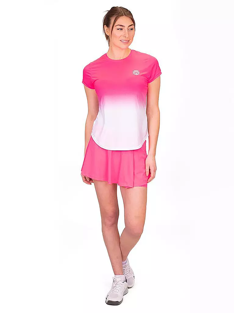 BIDI BADU | Damen Tennisskort Crew Wavy | Fucsia