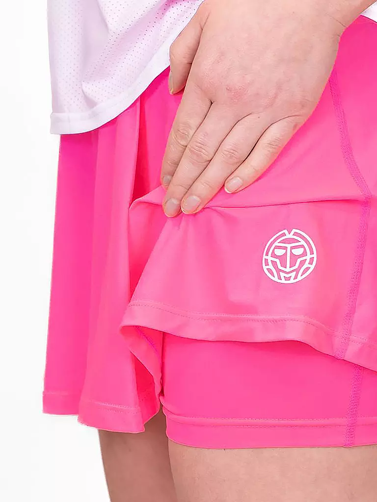 BIDI BADU | Damen Tennisskort Crew Wavy | Fucsia