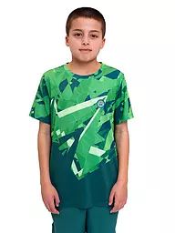 BIDI BADU | Jungen Tennisshirt Spike | Verde oscuro