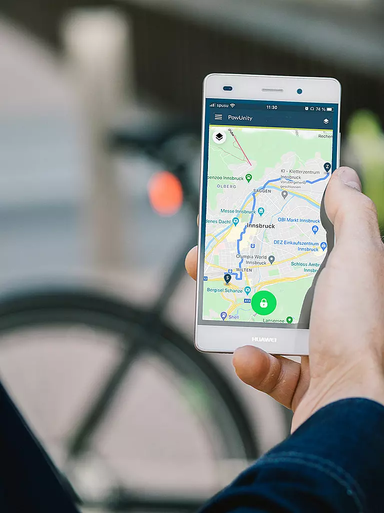 Bike Trax | GPS Tracker Yamaha für E-Bikes | Negro