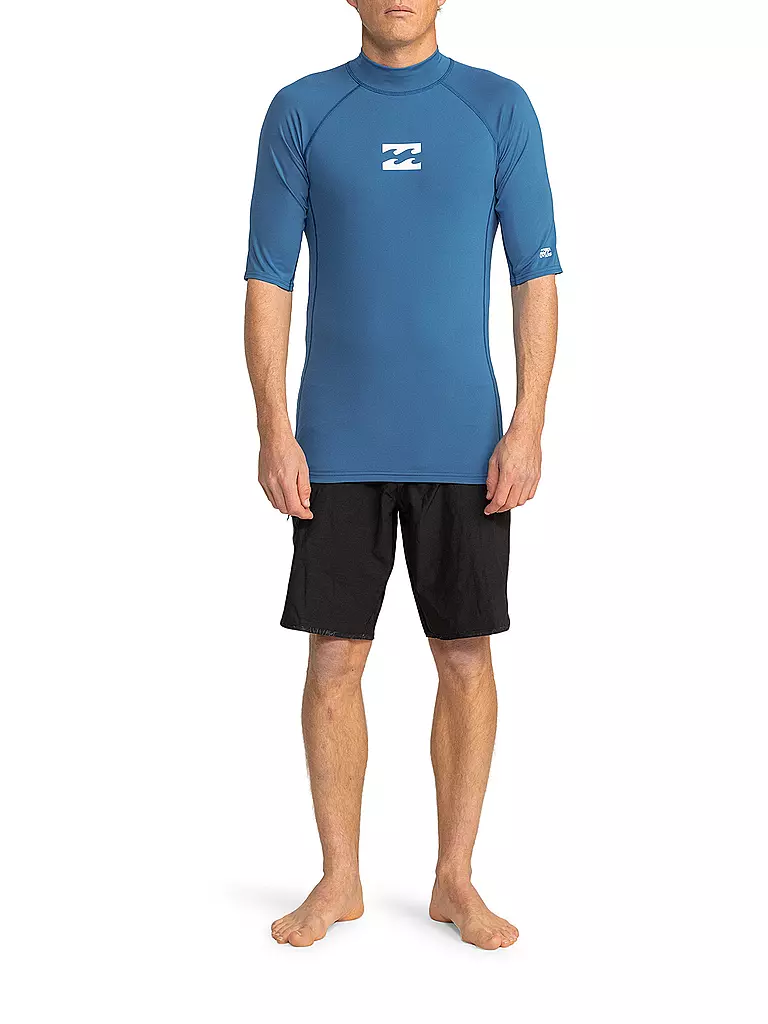 BILLABONG | Camiseta de licra para hombre Waves All Day | Azul oscuro