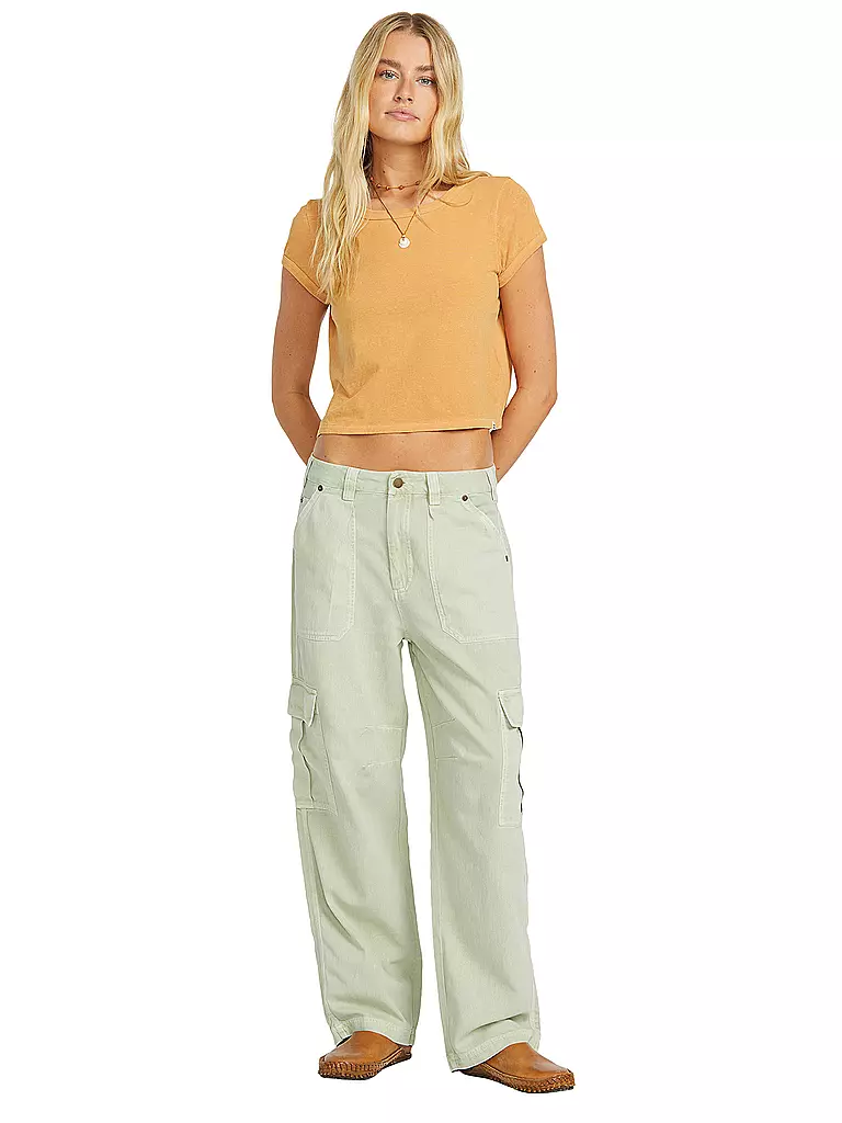 BILLABONG | Pantalones de playa cargo Walk Along para mujer | Verde claro