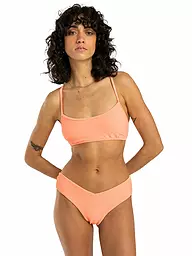 BILLABONG | Top de bikini para mujer Tanlines Lace Up | Naranja