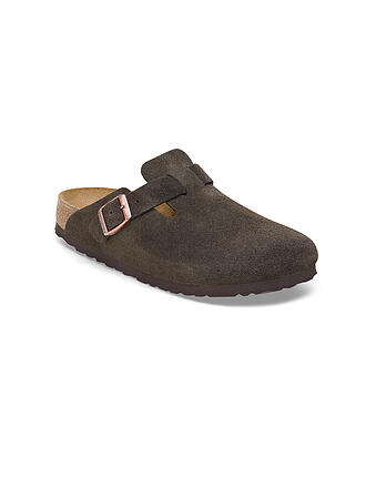 BIRKENSTOCK | Pantuflas de hombre Boston Suede Regular/Wide