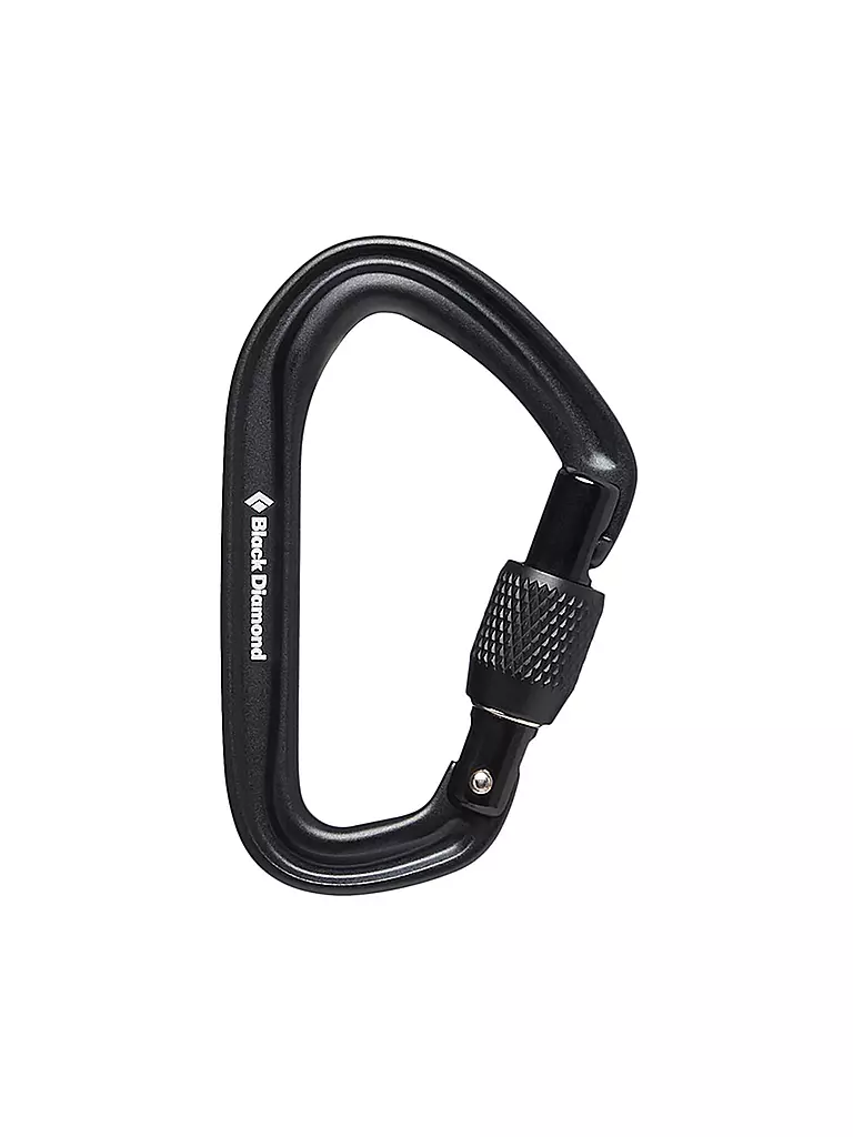 BLACK DIAMOND | Mosquetón Hotforge Screwgate | Negro