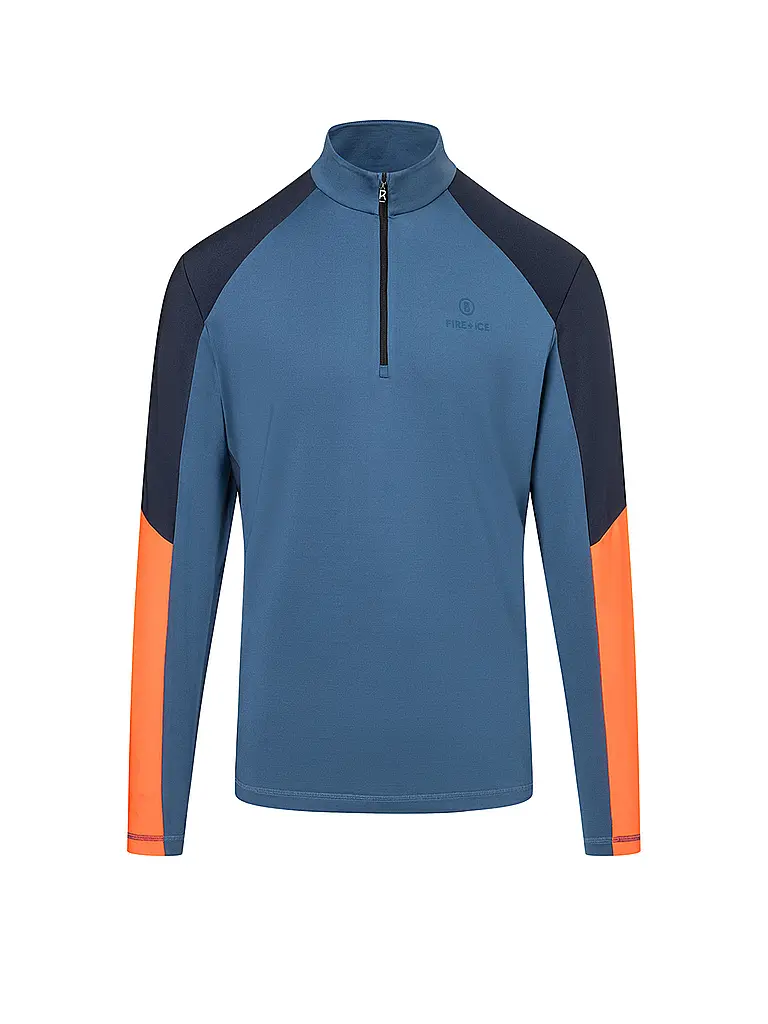 BOGNER FIRE+ICE | Camiseta con cremallera interior Berkan para hombre | Azul