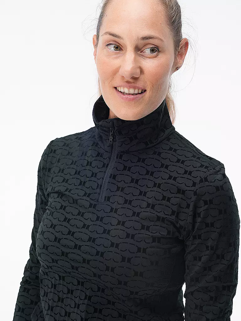 BOGNER FIRE+ICE | Damen Unterzieh Zipshirt Margo2 | Azul oscuro