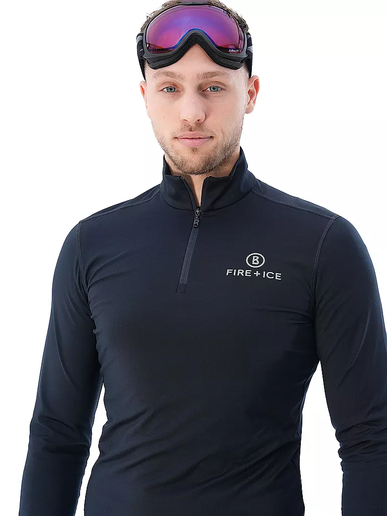 BOGNER FIRE+ICE | Herren Ski Unterzieh Zipshirt Pascal | Azul oscuro