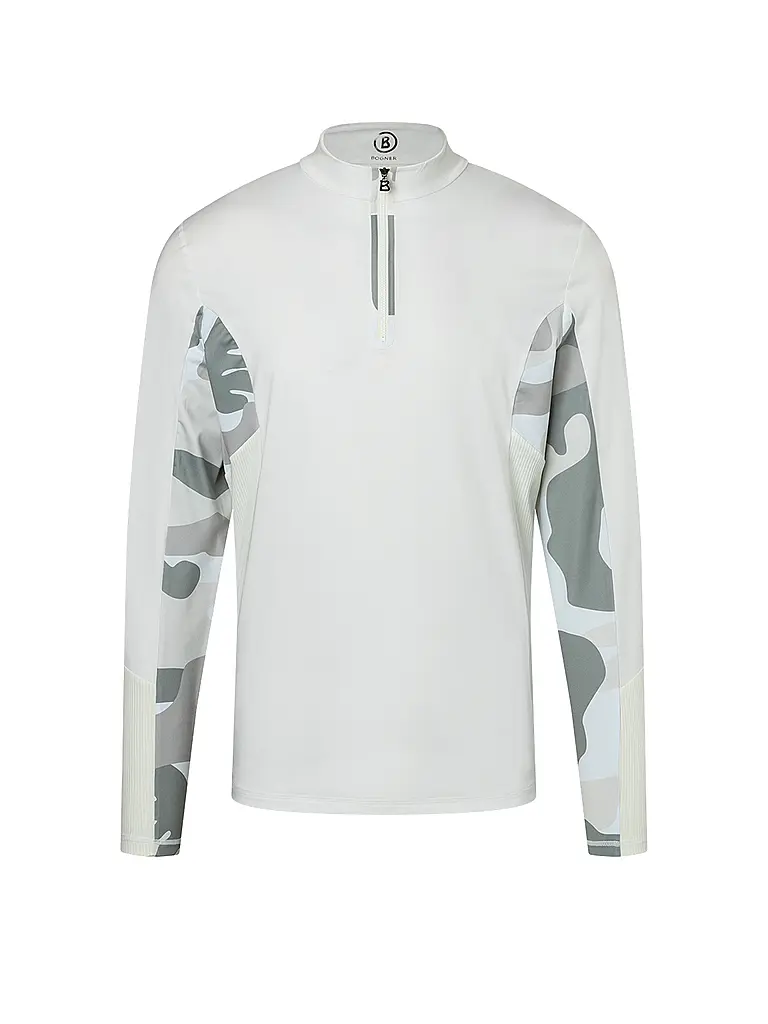 BOGNER | Camiseta interior con cremallera Florian para hombre | Blanco