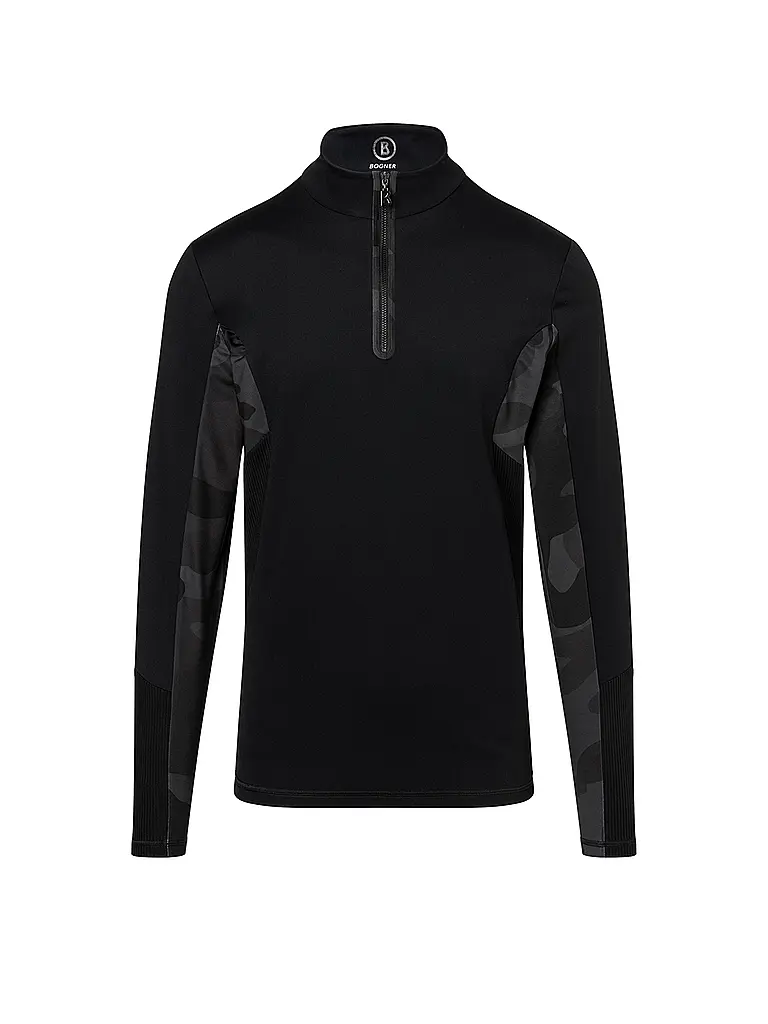 BOGNER | Camiseta interior con cremallera para hombre Florian | Negro