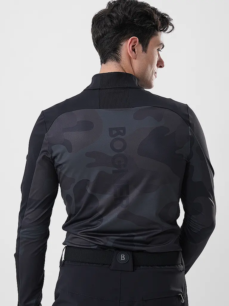 BOGNER | Camiseta interior con cremallera para hombre Florian | Negro