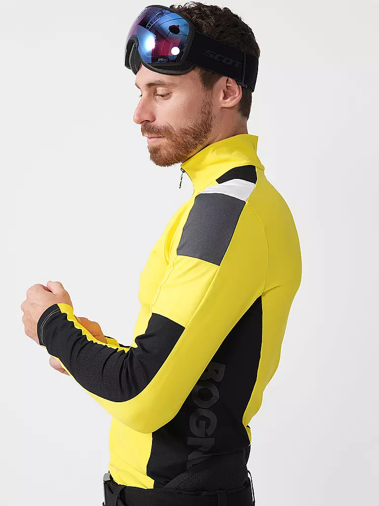 BOGNER | Camiseta interior con cremallera para hombre Mica2 | Amarillo
