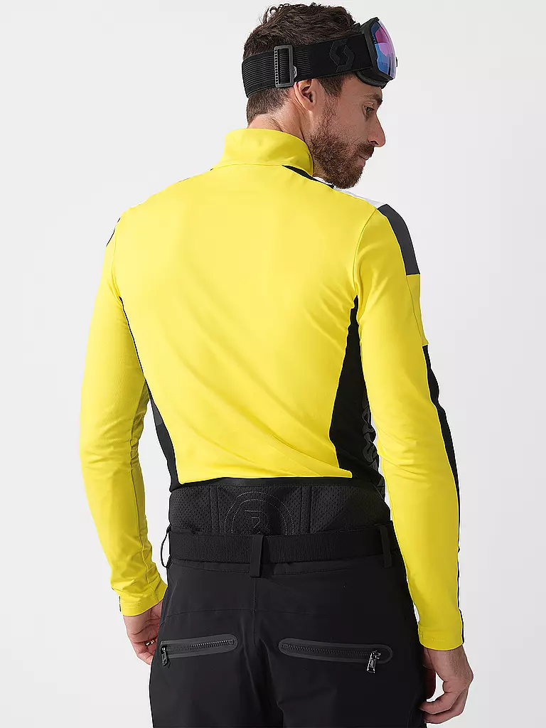 BOGNER | Camiseta interior con cremallera para hombre Mica2 | Amarillo