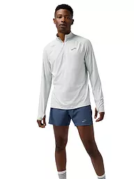 BROOKS | Camiseta de running con cremallera Dash 3.0 para hombre | Gris claro
