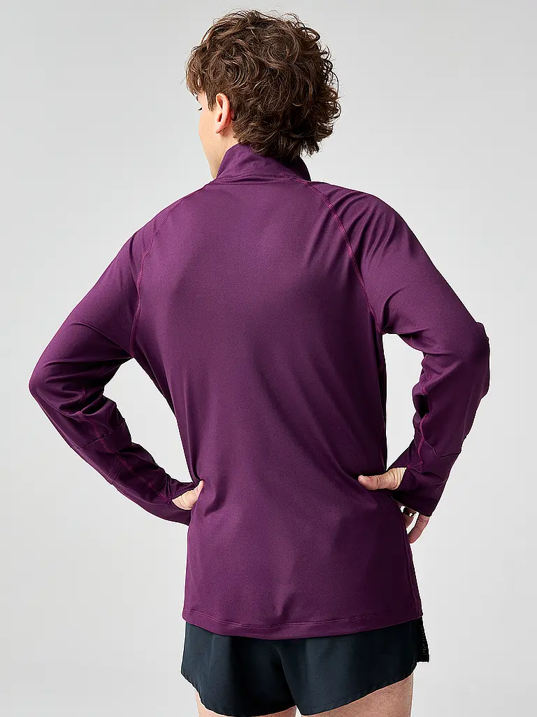 BROOKS | Camiseta de running con cremallera Dash 3.0 para hombre | Rojo oscuro