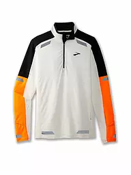 BROOKS | Camiseta de running para hombre Visible 17" Zip | Blanco