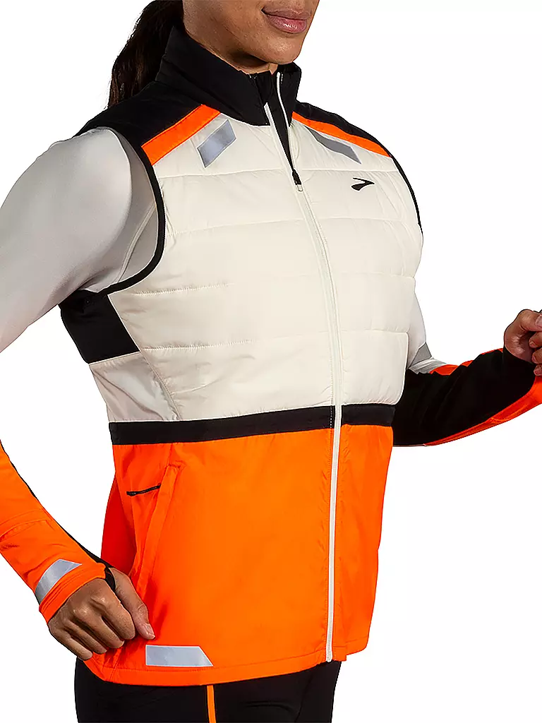 BROOKS | Chaleco de running para mujer Run Visible Insulated 2.0 |