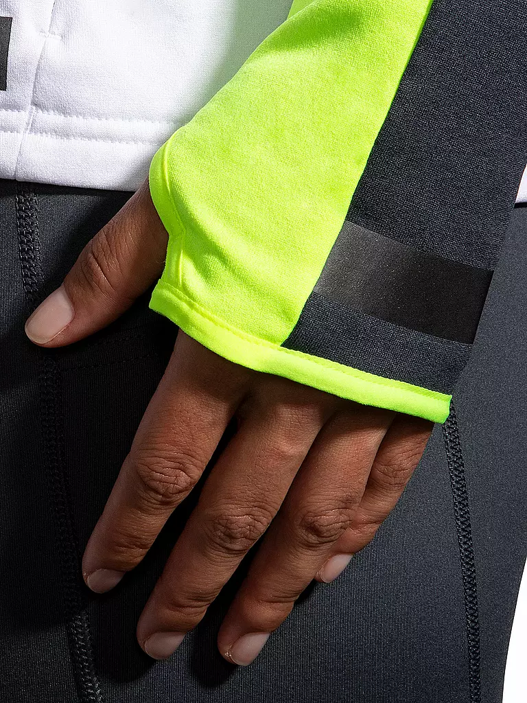 BROOKS | Damen Laufhoodie Run Visible Thermal | Blanco