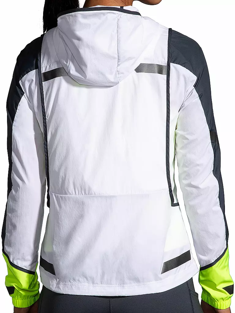 BROOKS | Damen Laufjacke Run Visible Convertible Jacket | Blanco