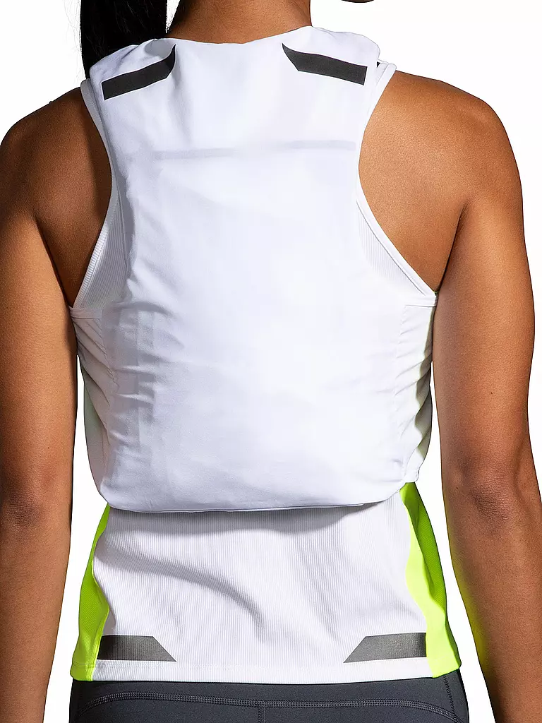 BROOKS | Damen Laufjacke Run Visible Convertible Jacket | Blanco