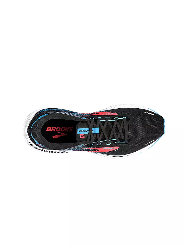 BROOKS | Damen Laufschuhe Adrenaline GTS 22 WS BLACK/LAKE BLUE/CORAL | Negro