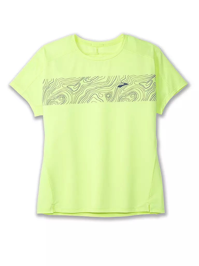 BROOKS | Damen Trail Laufshirt Print Free | Verde