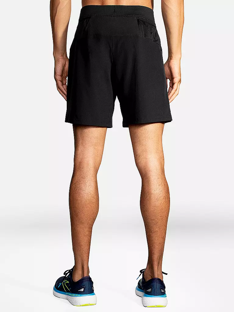 BROOKS | Herren 2in1 Laufshort Sherpa 7" | Negro