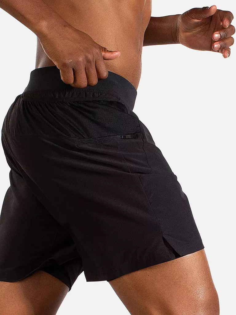 BROOKS | Herren 2in1 Laufshort Sherpa 7" | Negro