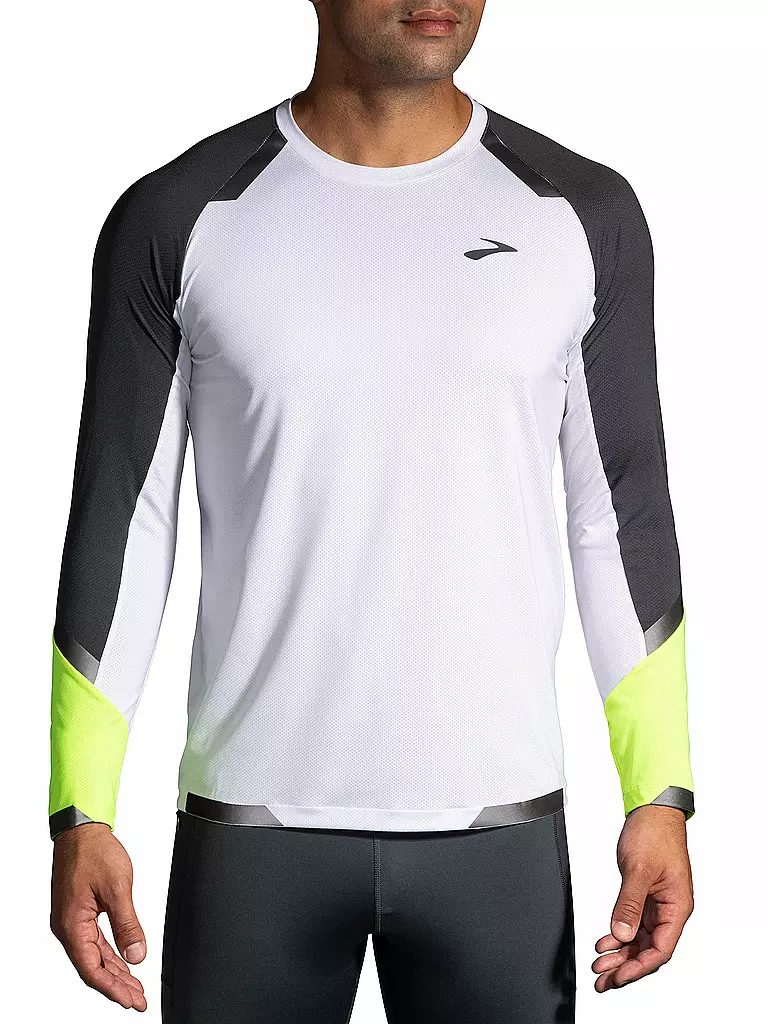 BROOKS | Herren Laufshirt Visible | Blanco
