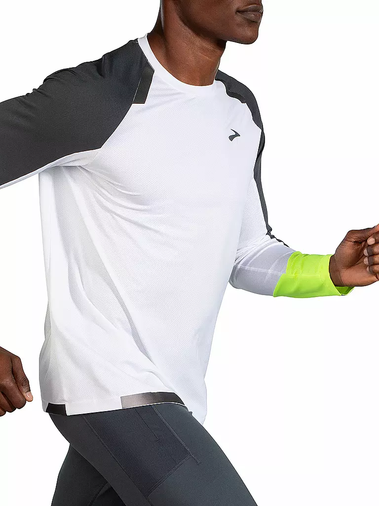 BROOKS | Herren Laufshirt Visible | Blanco