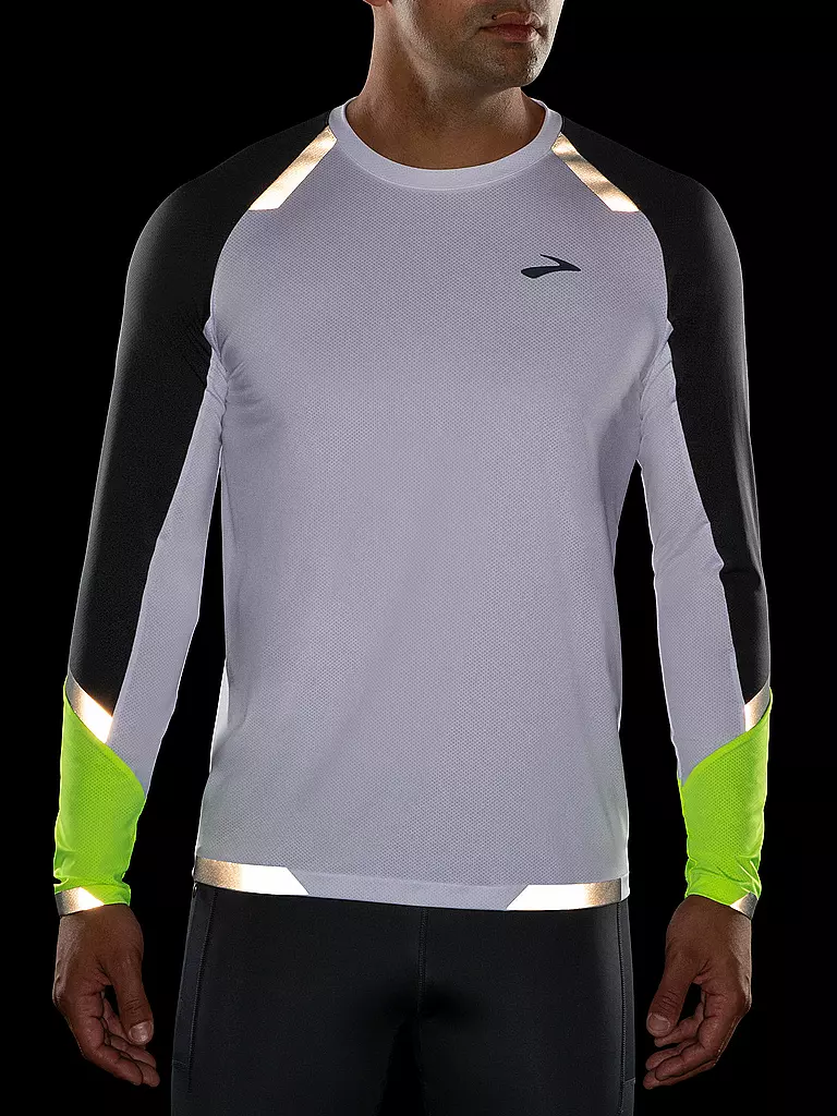 BROOKS | Herren Laufshirt Visible | Blanco