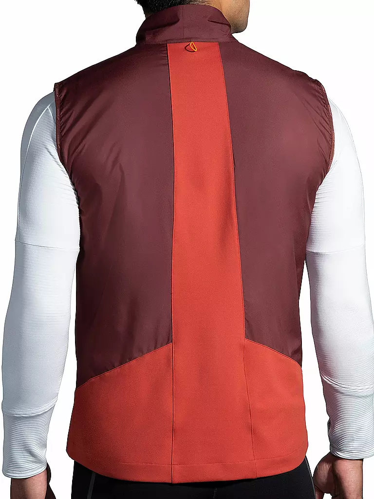 BROOKS | Herren Laufweste Shield Hybrid Vest 2.0 | Rojo