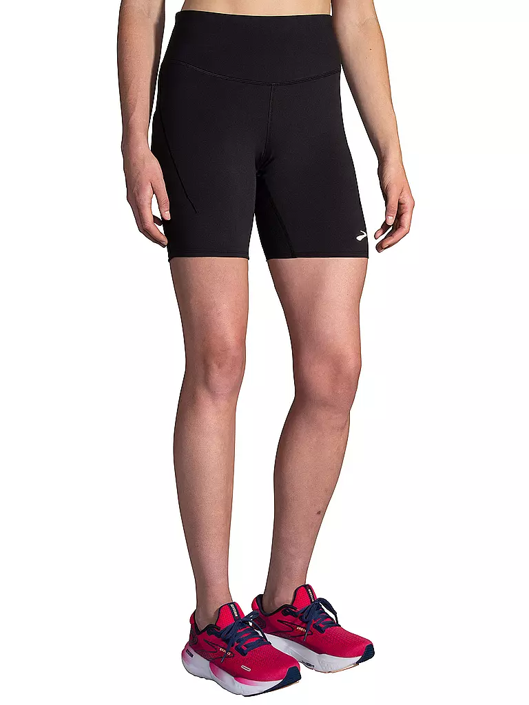 BROOKS | Mallas cortas de running Spark de 8" para mujer | Negro