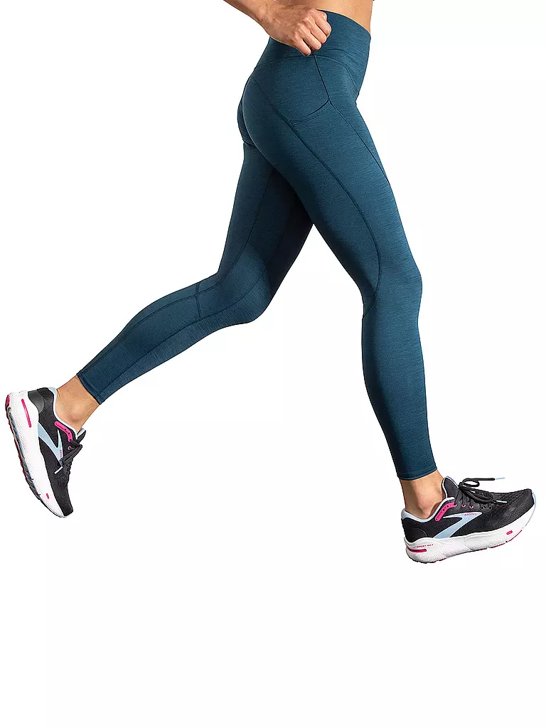 BROOKS | Mallas de running Spark para mujer | Azul oscuro