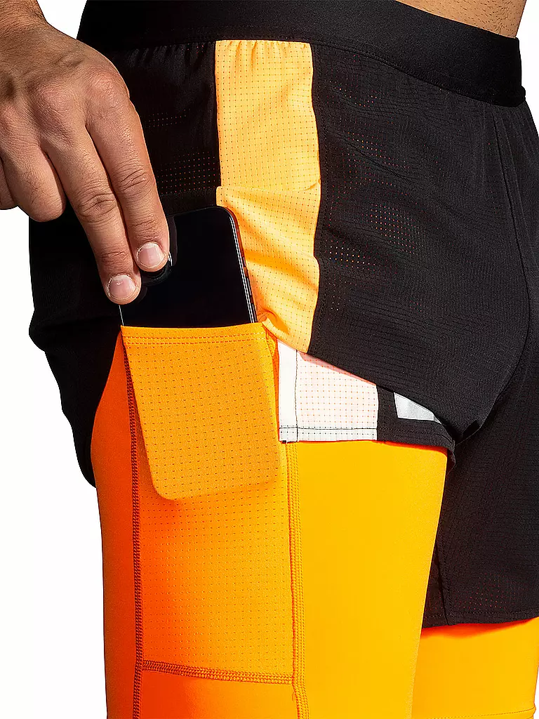 BROOKS | Pantalón corto de running para hombre Run Visible 5" 2in1 2.0 |
