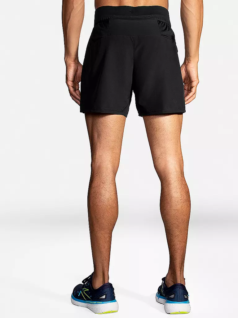 BROOKS | Pantalón corto de running para hombre Trail Sherpa 5 2in1 | Negro