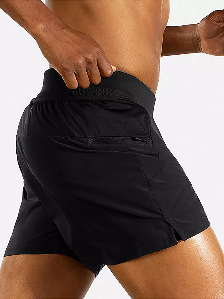 BROOKS | Pantalón corto de running para hombre Trail Sherpa 5 2in1 | Negro