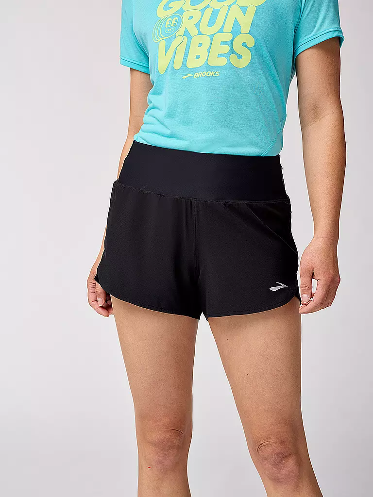 BROOKS | Pantalón corto de running para mujer Chaser 3" 2.0 | Negro