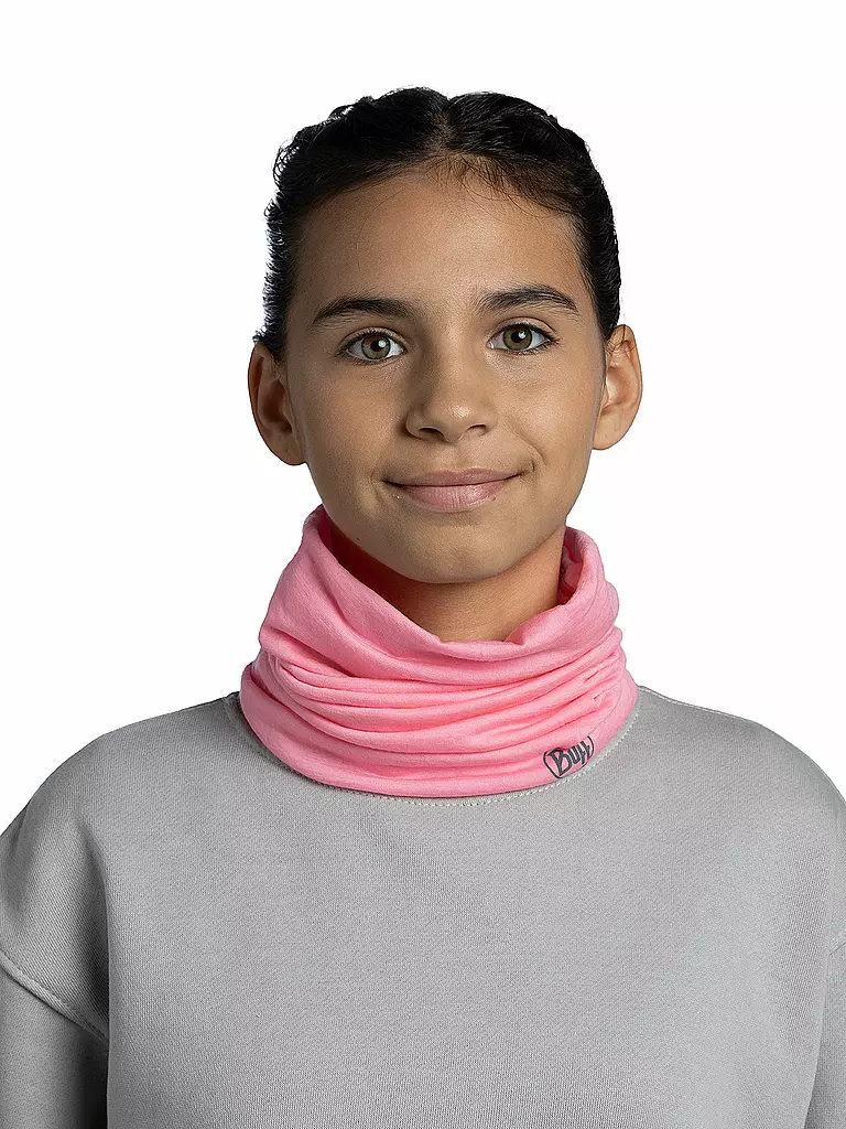 BUFF | Braga de cuello multifuncional para niños Lightweight Merino Wool | Rosa