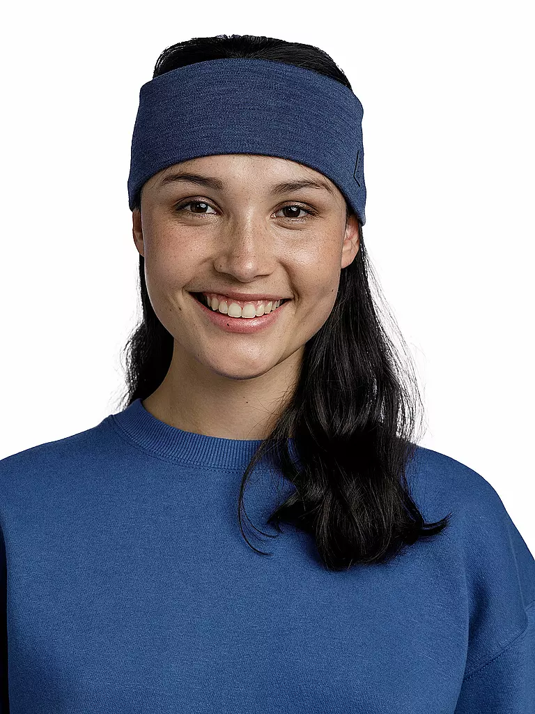 BUFF | Cinta para la cabeza Merino Wide | Azul oscuro