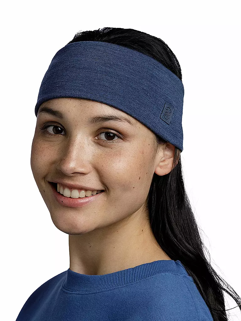 BUFF | Cinta para la cabeza Merino Wide | Azul oscuro