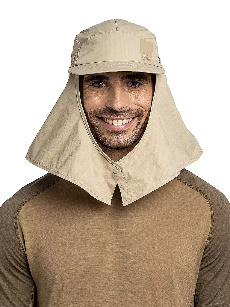 BUFF | Gorra Desert con protección para el cuello | Camel