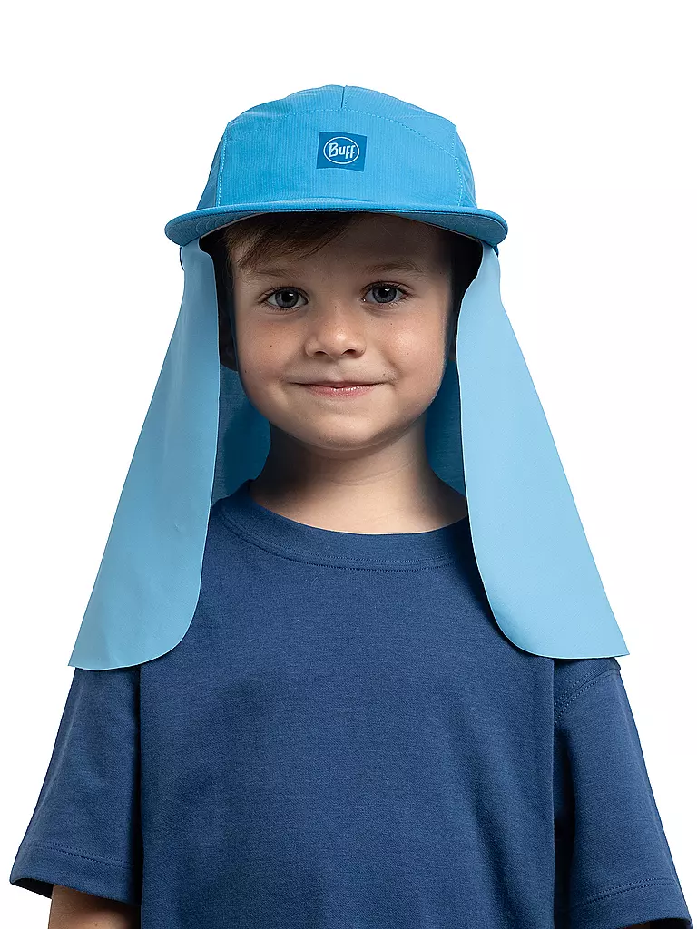 BUFF | Gorra Desert para niños con protección para el cuello | Azul