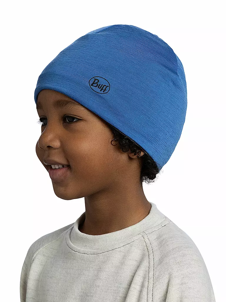 BUFF | Gorro infantil de lana merina ligera | Azul