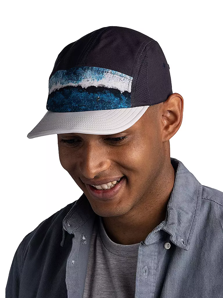 BUFF | Kappe Run Cap 5-Panel | Azul oscuro