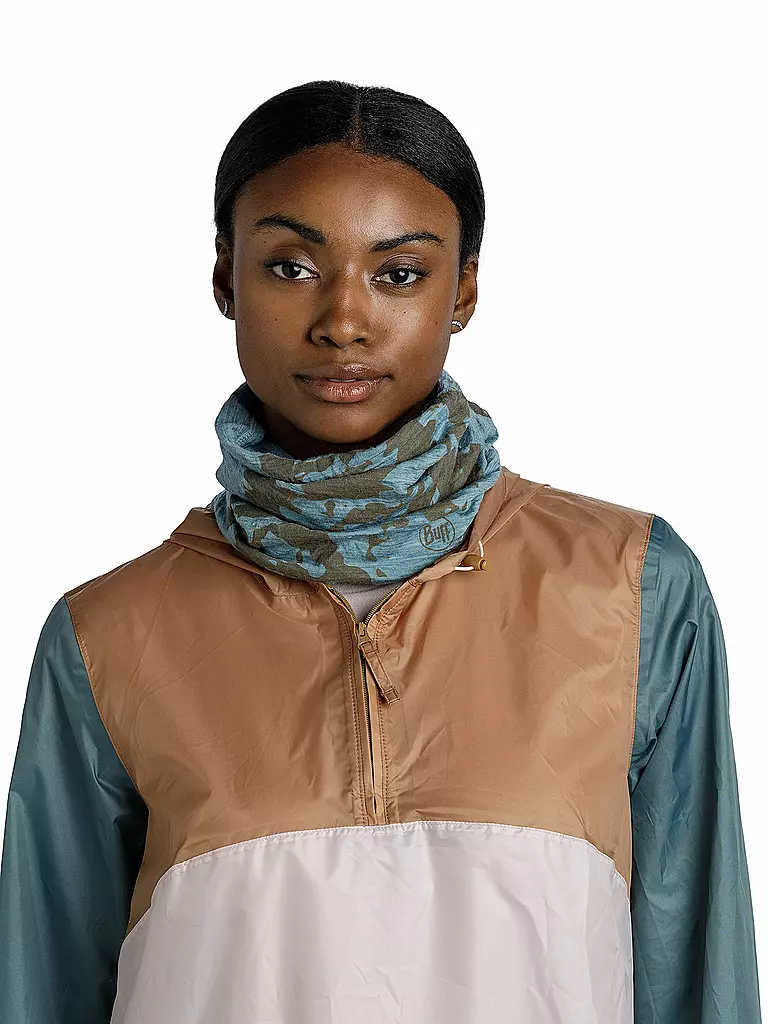 BUFF | Multifunktionstuch Merino Lightweight Print | Petróleo