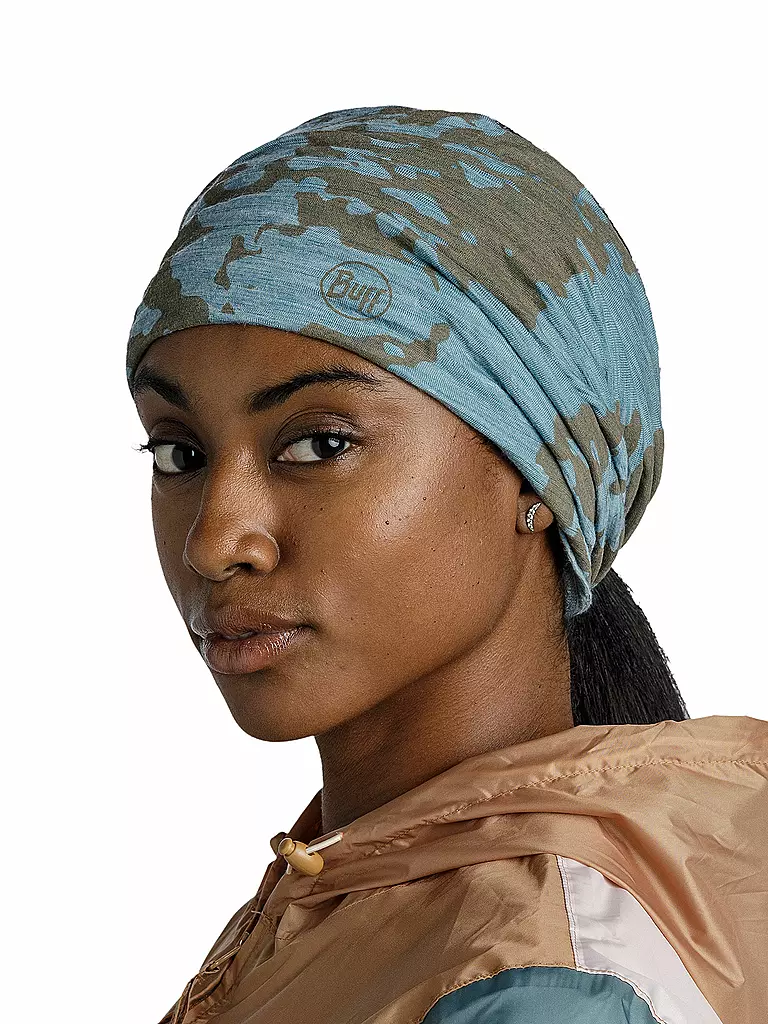 BUFF | Multifunktionstuch Merino Lightweight Print | Petróleo