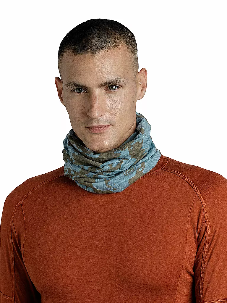 BUFF | Multifunktionstuch Merino Lightweight Print | Petróleo